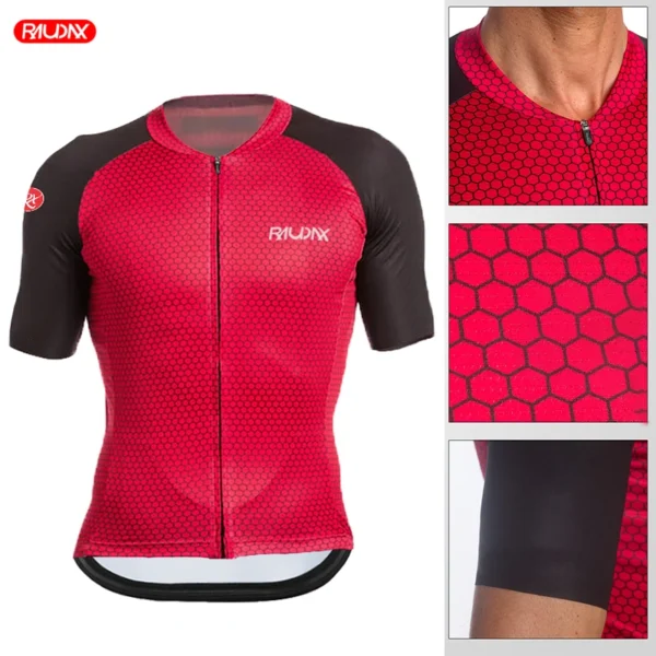 Raudax Advanced Fabrics Cycling Jersey Bike Shirts Breathable Racing Sport Mtb Bicycle Jerseys Ropa De Hombre Cycling Clothing - Image 5