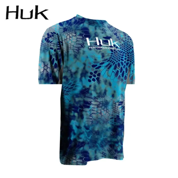 HUK Fishing Shirts Men Short Sleeve Tops Sun Uv Protection Fishing Clothes Breathable Camisa De Pesca Summer Fishing T-shirt - Image 2