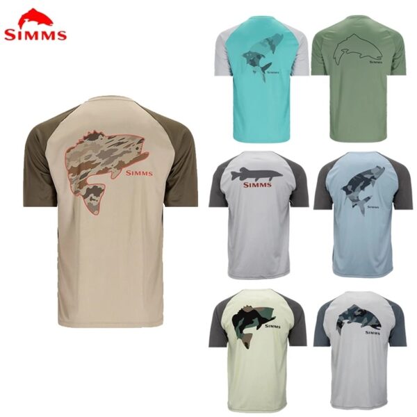 Sun protection clothing men's lure fishing clothing outdoor fishing clothing summer short-sleeved T-shirt sports shirt breathable top