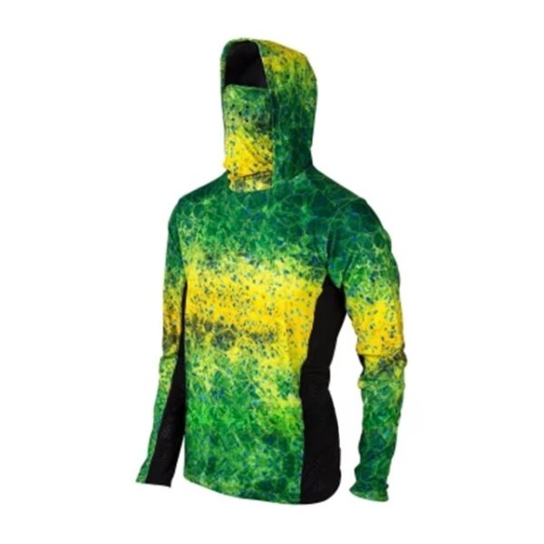 Fishing clothing fly fishing lure hoodie summer men's long-sleeved sun protection clothing with hood and mask support labeling