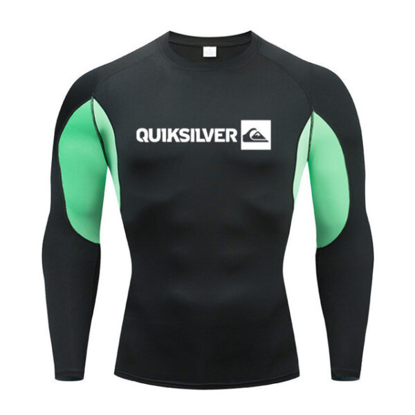 Wetsuit high collar long sleeve swimsuit surfing suit snorkeling swimming drifting sunscreen quick-drying jellyfish suit - Image 2