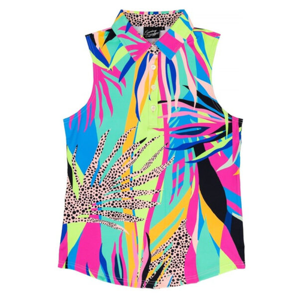 Women's golf shirt high-end fashion printed polo shirt breathable quick-drying shirt - Image 3