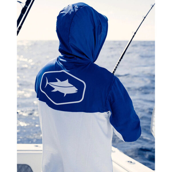 Hooded fishing shirt outdoor sun protection clothing summer fishing sports top quick-drying lure fishing clothing breathable fishing clothing - Image 2