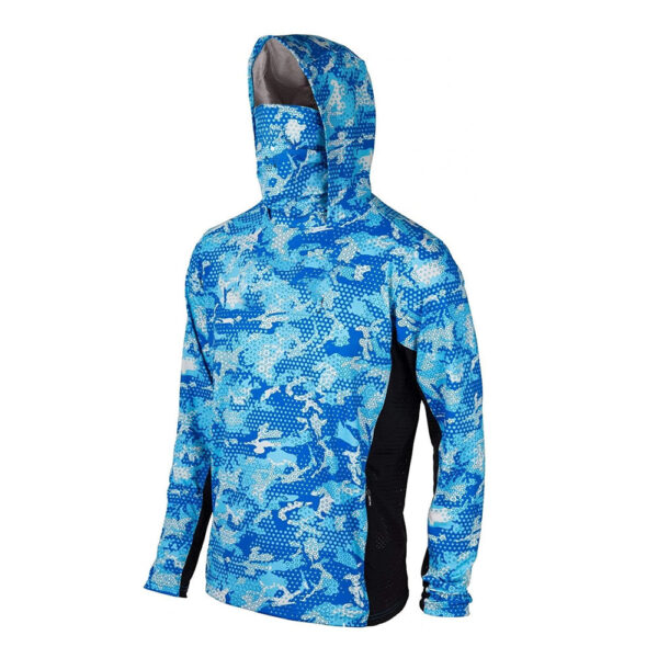 Fishing clothing fly fishing lure hoodie summer men's long-sleeved sun protection clothing with hood and mask support labeling - Image 3