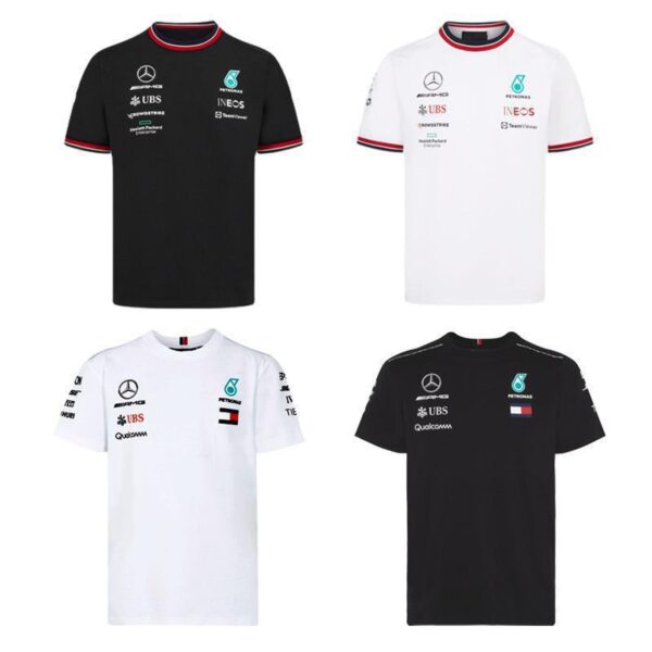 Quick-drying breathable speed-down jacket outdoor cycling clothing short-sleeved T-shirt men's summer mountain bike F1 Mercedes-Benz racing sportswear