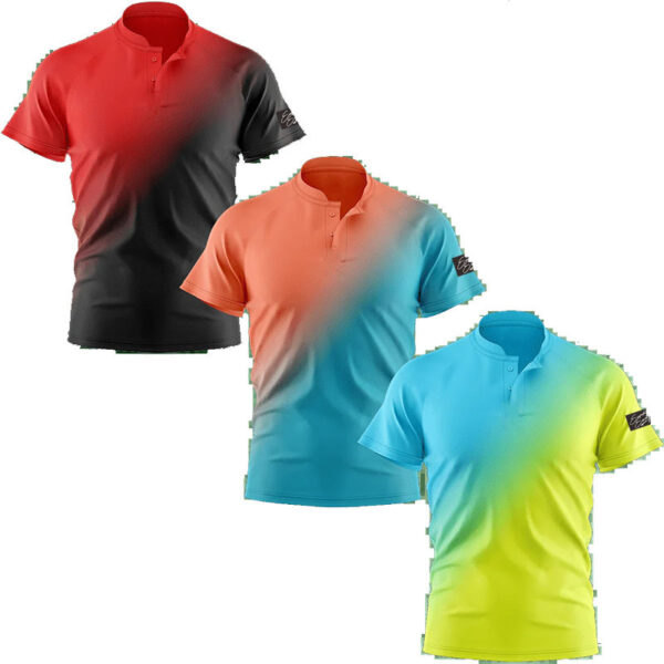 Summer New Short Sleeve Men's Golf Polo Shirt Fashion Sportswear Quick Dry Breathable T-shirt - Image 4