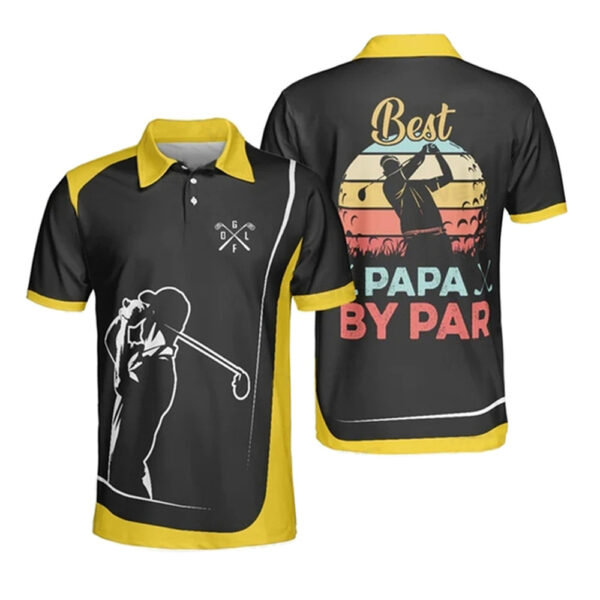 New Men's Short Sleeve Golf Jersey Quick Dry Breathable Polo Shirt Anti-wrinkle Moisture Absorbing Summer Sportswear - Image 3