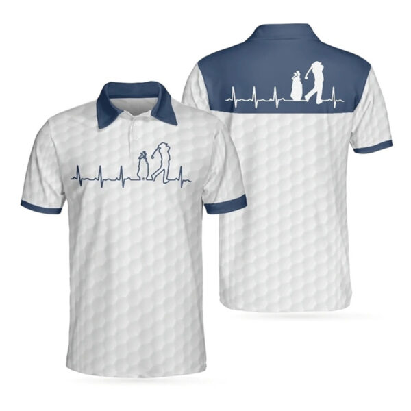 Men's fashionable printed polo shirt outdoor short-sleeved golf shirt racing shirt fast breathable casual shirt - Image 2