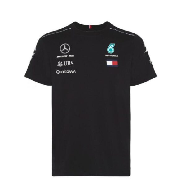 Quick-drying breathable speed-down jacket outdoor cycling clothing short-sleeved T-shirt men's summer mountain bike F1 Mercedes-Benz racing sportswear - Image 4