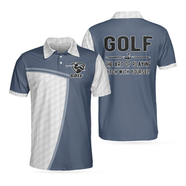 Men's fashionable printed polo shirt outdoor short-sleeved golf shirt racing shirt fast breathable casual shirt - Image 4