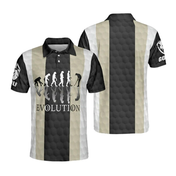 Men's fashionable printed polo shirt outdoor short-sleeved golf shirt racing shirt fast breathable casual shirt - Image 7