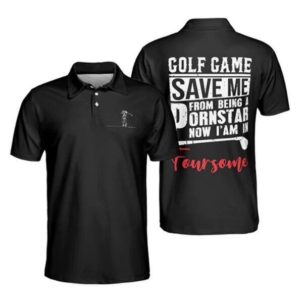 Men's fashionable printed polo shirt outdoor short-sleeved golf shirt racing shirt fast breathable casual shirt - Image 10