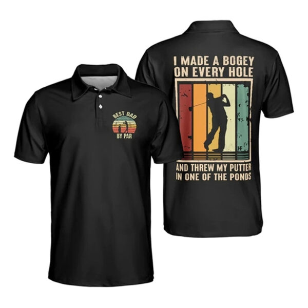 Men's fashionable printed polo shirt outdoor short-sleeved golf shirt racing shirt fast breathable casual shirt - Image 11