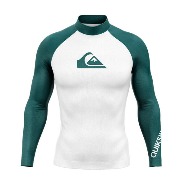 QUIKSILVER swimsuit men's jellyfish suit long-sleeved sun protection suit beach diving suit surfing suit swimming top - Image 5