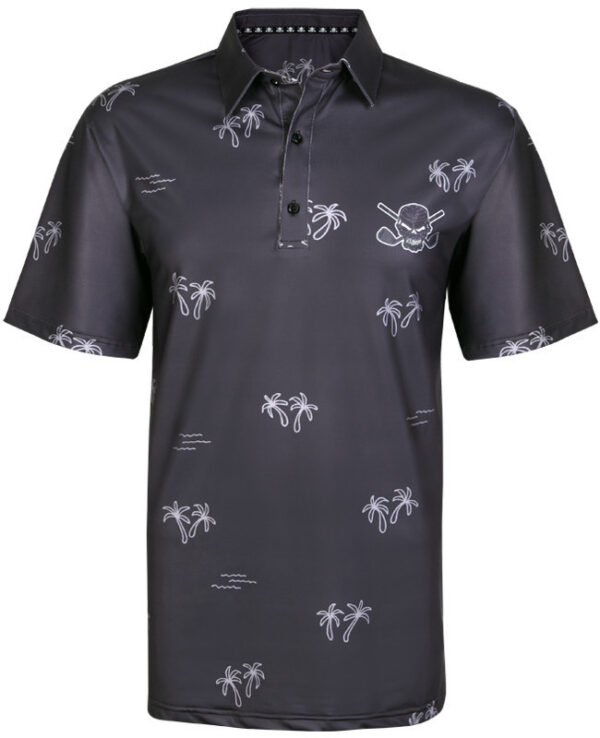 Golf sports polo shirt badminton competition POLO shirt printed men's quick-drying breathable short sleeve - Image 9