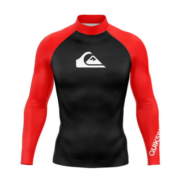 QUIKSILVER swimsuit men's jellyfish suit long-sleeved sun protection suit beach diving suit surfing suit swimming top - Image 6