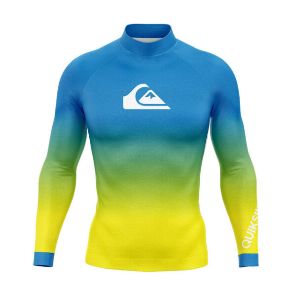 QUIKSILVER swimsuit men's jellyfish suit long-sleeved sun protection suit beach diving suit surfing suit swimming top - Image 7