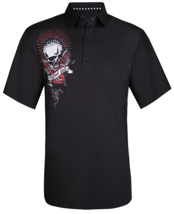Golf sports polo shirt badminton competition POLO shirt printed men's quick-drying breathable short sleeve - Image 2