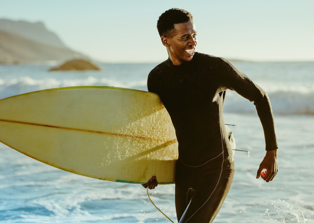 Black-male-surfer